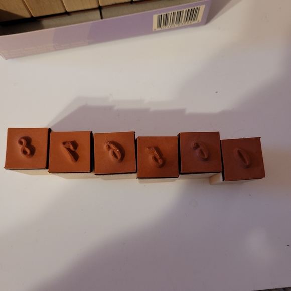 JoAnn Craft Essentials Rubber Stamps LG Script Alphabet and Numbers Mounted - Picture 4 of 8